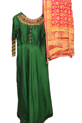 indo_western_gown_green_with_red_banaras_dupatta_8656.jpg Image